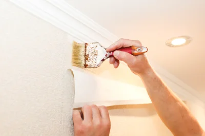 Pose de papier peint à Jaure — revêtements muraux et toiles de verre
